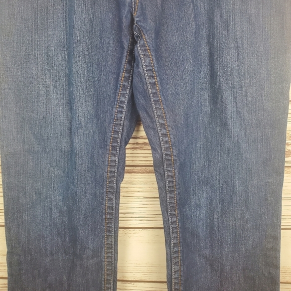 Ariat Mens 33x30 Low Rise M4 Bootcut CAT 2 2112 Dark Wash Blue Work Jeans   #112 - Picture 3 of 10